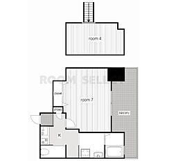 エステムコート名古屋・栄デュアルレジェンド 1Kの間取図画像
