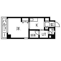 グランドステージ今池 1Kの間取図画像
