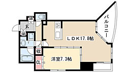 プロシード金山2 1LDKの間取図画像