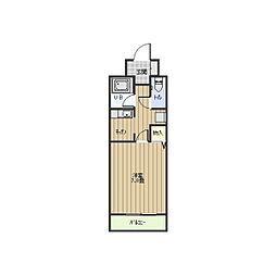 UNAX-8 1Kの間取図画像
