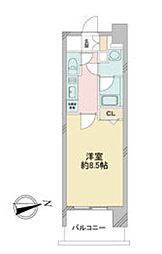 ルクレ新栄レジデンス 1Kの間取図画像