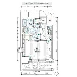 エステムコート名古屋泉プラチナムゲート 1Kの間取図画像