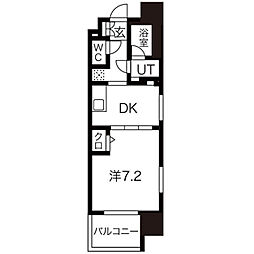 フローラル東別院 1DKの間取図画像