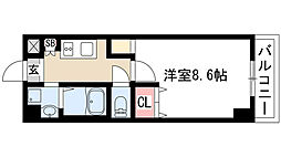 イースタンヒルズ本郷駅前 1Kの間取図画像