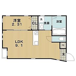 lamaisondeluce 1LDKの間取図画像