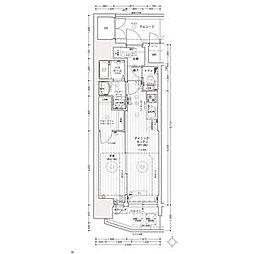 エステムコート名古屋ライブゲート 1DKの間取図画像