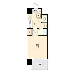 S-FORT八事 1Kの間取図画像