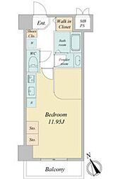 CROESUSRESIDENCE枇杷島 ワンルームの間取図画像