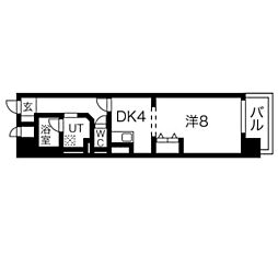 グレイス上前津 1Kの間取図画像