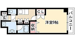 メイビル覚王山 ワンルームの間取図画像