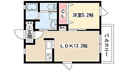 アルテミュール 1LDKの間取図画像