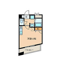 葵ビル ワンルームの間取図画像