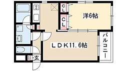 ロイヤル穂波 1LDKの間取図画像