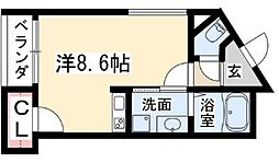 Rabird ワンルームの間取図画像