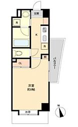 シテイライフ社が丘 1Kの間取図画像