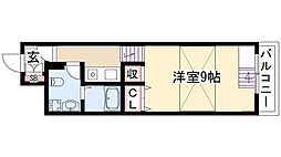 ユメックス-10 1Kの間取図画像