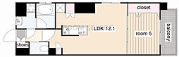 KCLASSYIMAIKE 1LDKの間取図画像
