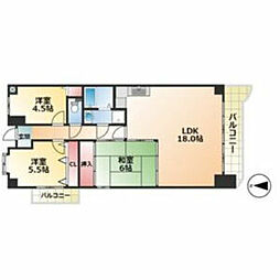 アメニティ雁道 3LDKの間取図画像