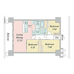ラフィシア上前津 3LDKの間取図画像