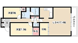 プライムメゾン富士見台 2SLDKの間取図画像