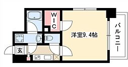 プロシード瑞穂 1Kの間取図画像