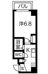 CRESTSTAGE名駅 1Kの間取図画像