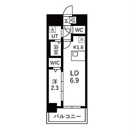 メイクスアート名古屋城西 1LDKの間取図画像