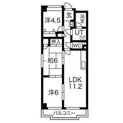 アメニティ・コーワ 3LDKの間取図画像