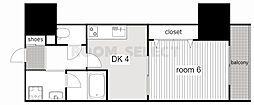 さくらヒルズニシキプラチナムレジデンス 1DKの間取図画像
