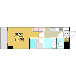 S-FORT熱田六番 1Kの間取図画像