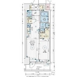 エステムコート名駅南シティリンク 1LDKの間取図画像