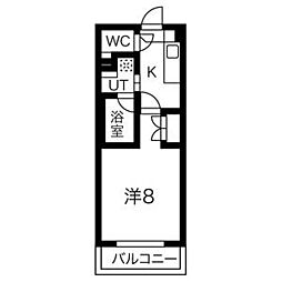 タウンライフ一社駅前 1Kの間取図画像