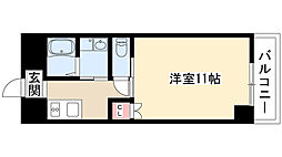 グランダール吹上 1Kの間取図画像