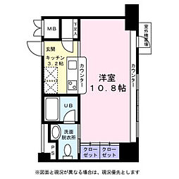 KDXレジデンス東桜1 ワンルームの間取図画像