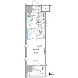 GRANDESPOIR東桜 1Kの間取図画像