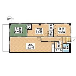 ピアニシキ 3LDKの間取図画像