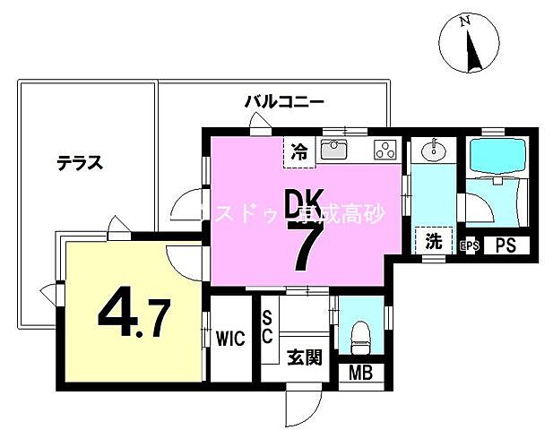 間取り ライオンズマンション柴又 1階/-