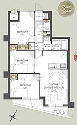 間取図画像 3LDK