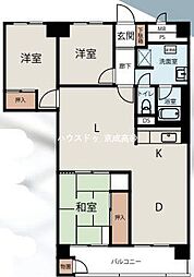 東建金町マンション 3LDKの間取図画像
