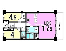 ファミール南常盤平 2LDKの間取図画像