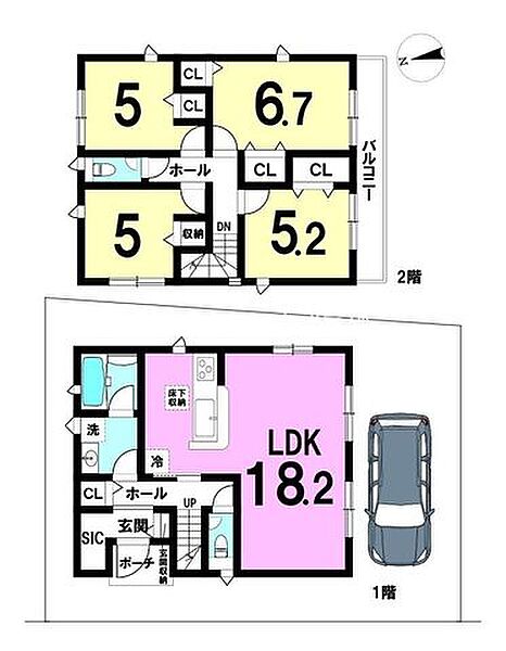 間取りを拡大表示