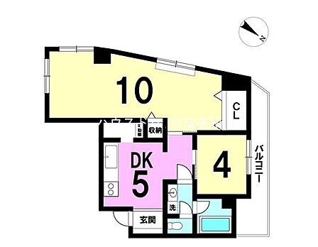2DK 間取り