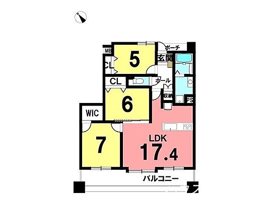 間取り エイルマンショングランディール水道町 8階/-