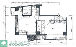 ソフトタウン白金 3階1LDKの間取り