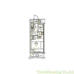 ドムス・スタイル武蔵小山 6階1Kの間取り