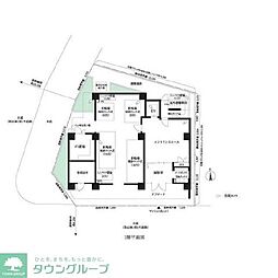 東急大井町線 旗の台駅 徒歩9分の賃貸マンション 7階ワンルームの間取り