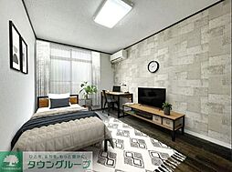 目黒本町ハイツ 202 2階1Kのリビング/ダイニング