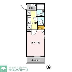 カサ　モラーダ 3階1Kの間取り