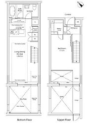 カスタリア初台II 1階1LDKの間取り