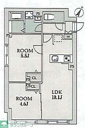 aLATO MEGURO 3階2LDKの間取り